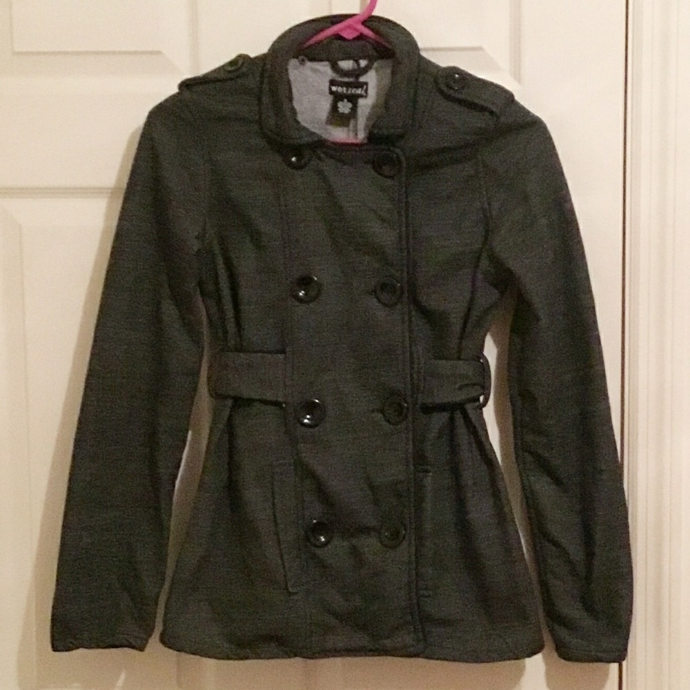 Dark Gray Double Breasted Jacket